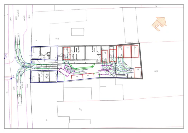 Drawing excerpts – road, traffic engineering and utility design works